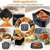 GCQ Air Fryer Replacement Parts for PowerXL Vortex Pro 8 QT Air Fryer, Oval 10''*10''Food Grade Stainless Steel Air Fryer Accessories Grill Pan Grill