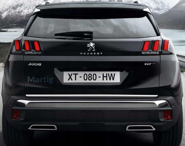 Peugeot 3008 Suv 16- Listwa Chrom Na Klapę Tuning