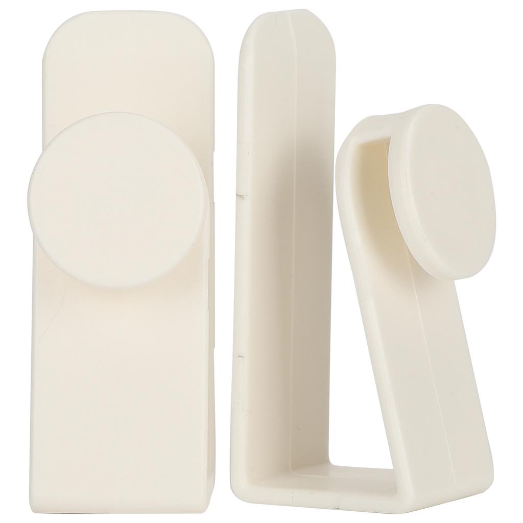2Pcs Hook Thickened Door Hanger Free Perforated Shelf Bed Barb Object Hanging Tool White