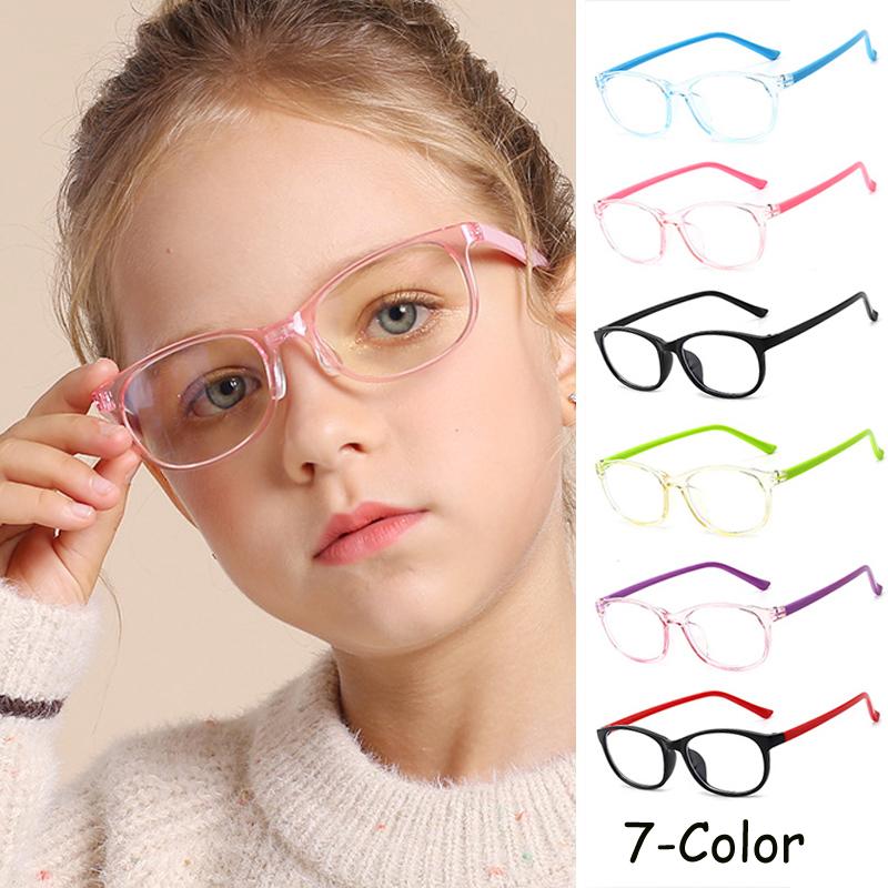 Clear Anti Radiation Filter Glasses Boy Girl Exquisite Cute Square Eyewear Party Travel Children Computer Glasses Frame