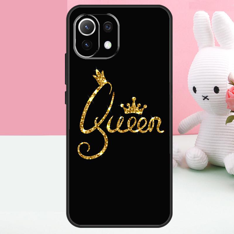 Милый Чехол-Корона Короля и Королевы Для Xiaomi 15 Ultra 14 13 15T 13T 14T Pro 17 Pro Max POCO F7 X7 Pro X5 X6 F5 F6 Funda