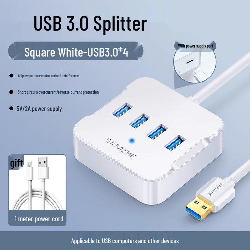 USB 3.0 хаб Shan Ze, многопортовый расширитель для ноутбука/настольного компьютера
