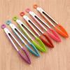 Silicone Food Tong Stainless Steel Kitchen Tongs Silicone Non-slip Cooking Clip Clamp Salad BBQ Tools Grill Kitchen Accessories
