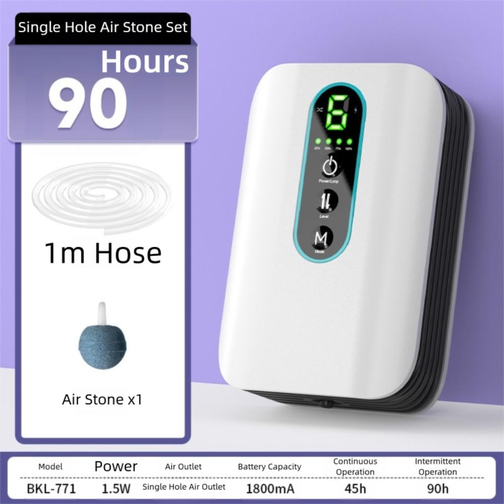 Single/Double Hole Fish Tank Air Pump Dual-Purpose Portable Air Pump  Household Use