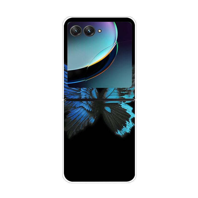 Чехол для Moto Razr40 Ultra Мраморный Рисованный Чехол для Телефона Для Motorola Razr 40 Ultra Razr4 Razr+ Жесткий Пластик Защитный Funda