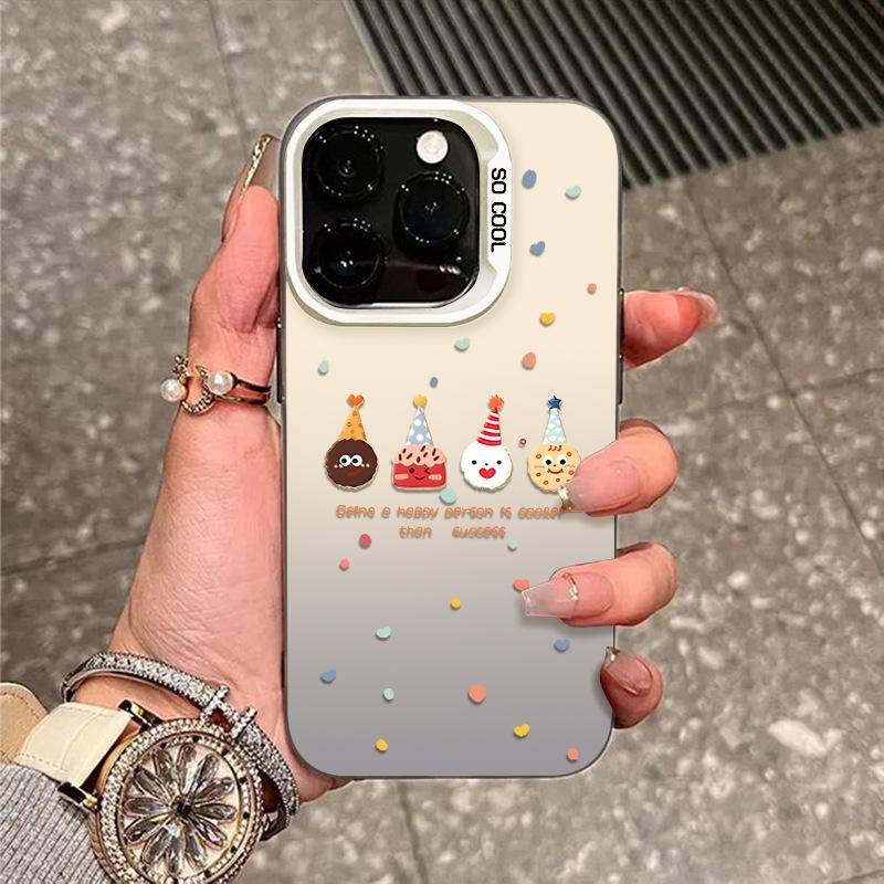 Чехол-печенька Little Man для IPhone 16/15 Pro Vitality 1411 Чехол для телефона 12 для Apple 13 Защитный чехол