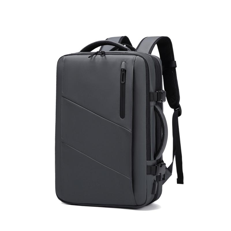 Рюкзак для путешествий для мужчин, расширяемый на 39 л, деловой рюкзак для ноутбука 17 дюймов, рюкзак с зарядкой через USB, водонепроницаемый походный рюкзак для отдыха на природе