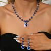 Popular Accessories Crystal Set Fashion Necklace Earrings Set Bridal Wedding Accessories