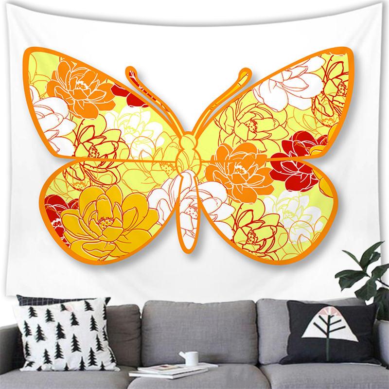 Красивый гобелен с бабочкой, бабочка, такси, настенный домашний декор, фон, гобелен с бабочкой, настенный