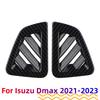 2 шт. Накладка на вентиляционное отверстие приборной панели для ISUZU DMAX D-MAX 2026 2026 2026 Накладка на выход кондиционера Наклейка из углеродного волокна Аксессуары для интерьера