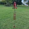 Iron Art Little Bird Wind Chime Painted Hanging Decoration Garden Decoration Bell Pendant  Door