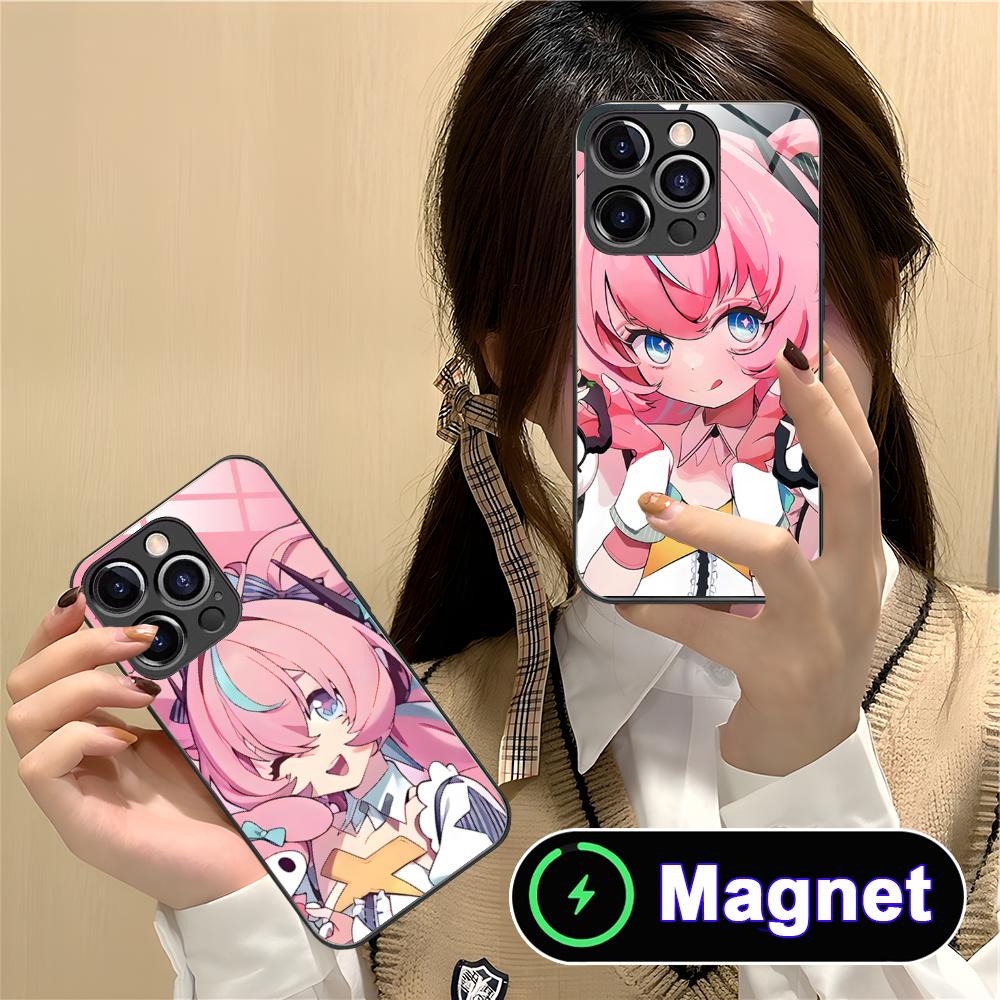 Zenless Zone Zero Aria Стеклянный чехол для мобильного телефона MagSafe для iPhone 17 16 15 14 13 12 11 Air Pro Max Plus Mini Цветная крышка