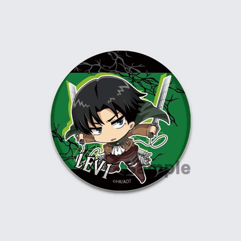 32/44/58 мм аниме-броши Атака титанов Мультфильм Армин Арлерт/Эрен Йегер Значки на лацкан Значок на рюкзак Ювелирные изделия Коллекции фанатов Подарки