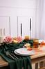 Bottle Green Chiffon Tablecloth Table Runner Fabric Wedding Decoration 48cm x 5m
