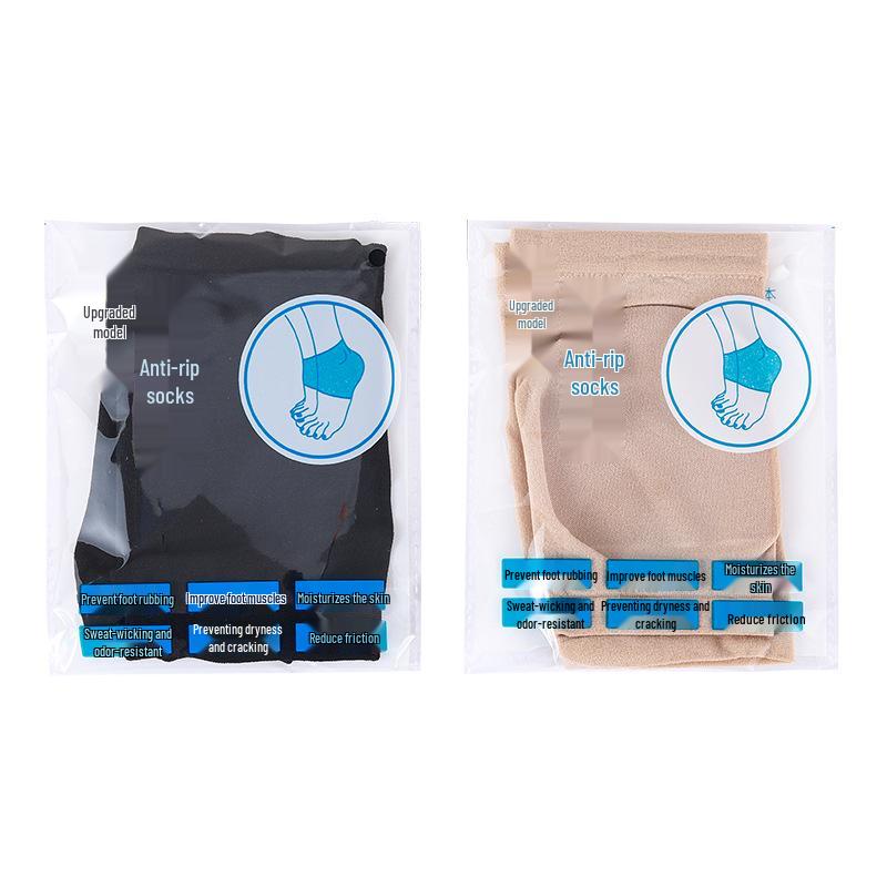 Увлажняющие силиконовые носки-протекторы для пяток и пальцев ног для облегчения потрескавшейся кожи