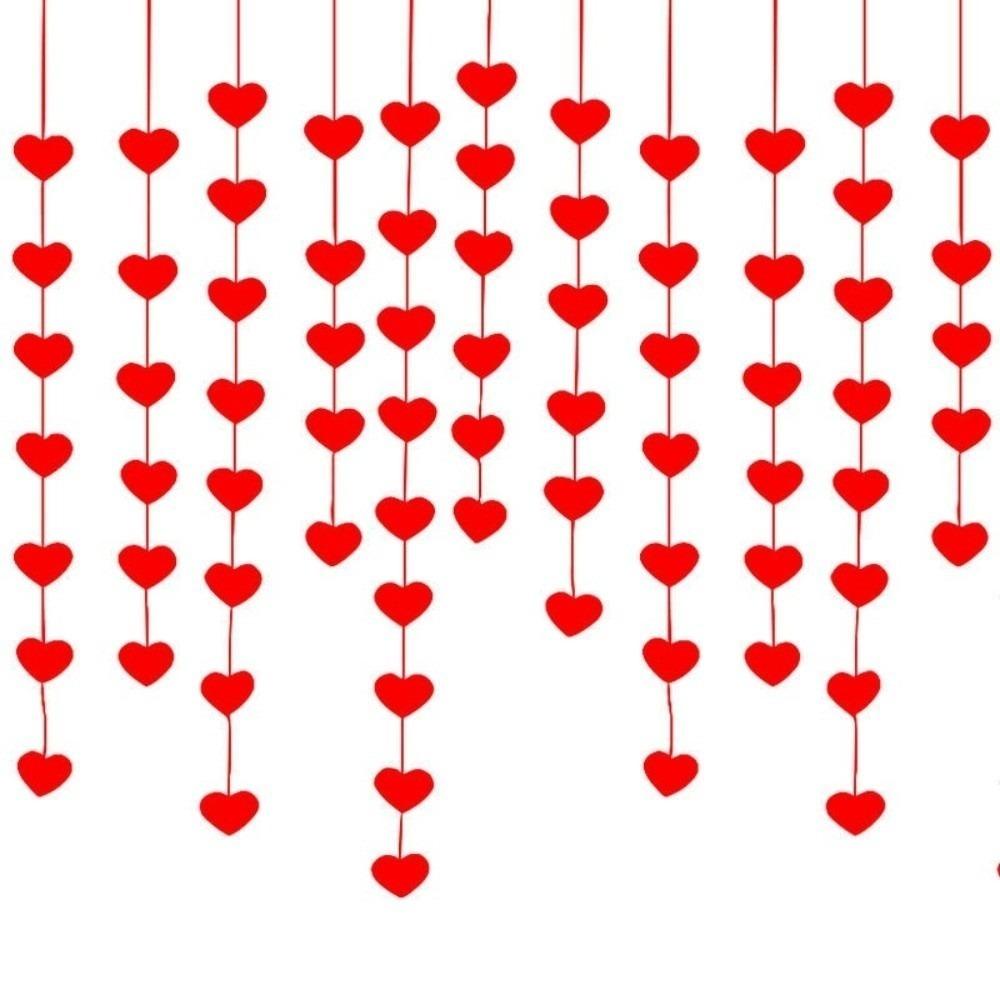 Romantic Love Flower Hanging Curtain DIY Party Supplies Wedding Love Pulling Decorations String Garland