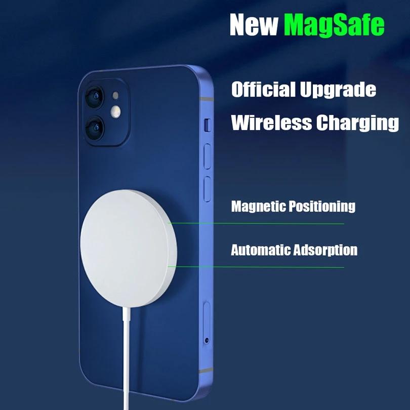 Оригинальное беспроводное зарядное устройство Apple Qi 15 Вт для iPhone 12 Pro Max Быстрая зарядка Type C iPhone 12 Mini Быстрая зарядка