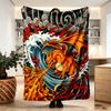 Charizard VS Blastoise Druckdecke - Weich & Bequem, für Schlafzimmer, Reisen, Sofa, Heimdekoration - Geburtstags-Weihnachtsgeschenk für Freunde