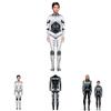 Halloween Bodysuit Costume With Robot Armor Print And Zipper Closure