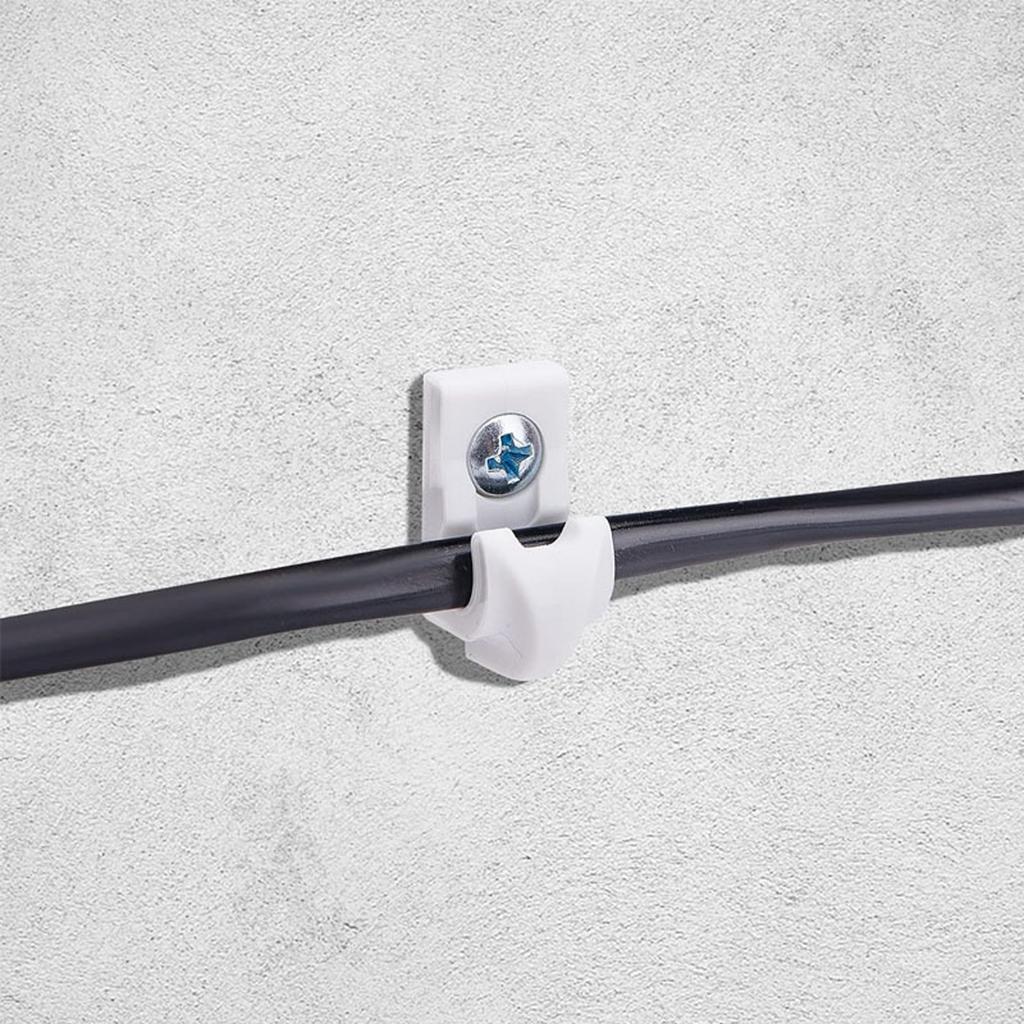 20 шт. Крючки для гирлянд, уличные клипсы для крепления на шурупах для декора патио, настенные вешалки, зажимы для полок, фиксаторы проводов, украшение для вечеринки