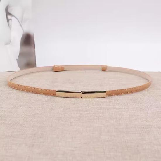 Ремень женский из искусственной кожи, регулируемый, тонкий, с застежкой-кнопкой, декоративный пояс для платья, аксессуары для одежды