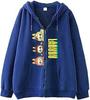 New Zipper Hoodie Men's and Women's Fashion Cardigan Zipper Sweatshirt Hip Hop