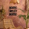 1pc 'Home Sweet Home' Metal Wall Mount Sculpture - Inspirational Plaque for Decorative Walls