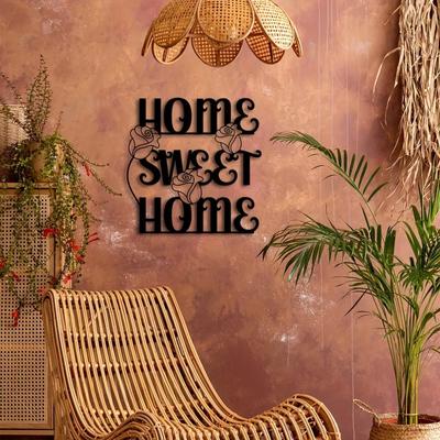 1шт. Металлическая настенная скульптура «Home Sweet Home» — вдохновляющая табличка для декоративных стен