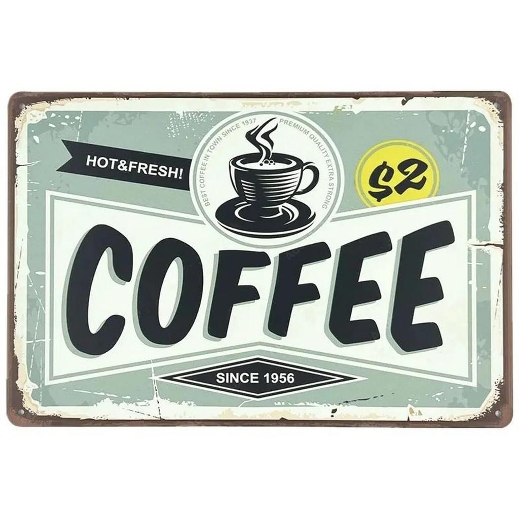 Plaque Metal Signs Drink Coffee Wall Decoration Vintage Art Posters Iron Painting for Man Cave Home Cafe Garden Club Bar