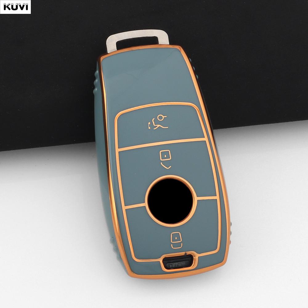 NHFW5 For Mercedes Benz A B C E S G GLB GLC GLE Class GLS W177 W205 W213 W222 G63 X167 E200 E300 AMG TPU Car Key Cover Case Fob Holder