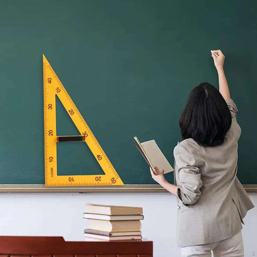 Large Number Math Geometry Equipment Protractor Ruler Angle Measurement Teacher Aids Drawing