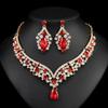 Luxury Retro Crystal Necklace Set for Banquets