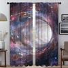 Космическая туманность затемняющие шторы для гостиной оттенки оконные шторы перегородки домашний интерьер шторы 2 шт кухня элегантный