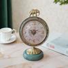 Creative Light Luxury Table Table Clock New American Retro Ornament European Clock Living Room Clock Watch