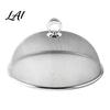 Portable Food Tent with Handle for Camping Stainless Steel Mesh Cover Handle Round Breathable Hot Dishes Protector Durable Guard And Fruit Platters