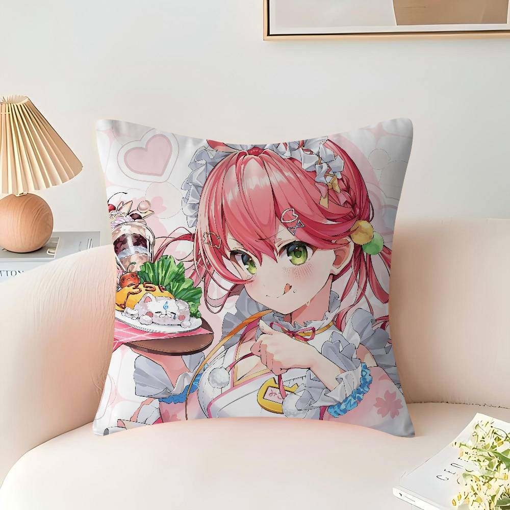 Наволочка Сакура Мико мультяшный Подарок Наволочка для подушки Спальня Дом Диван Кресло Сиденье Декор наволочка