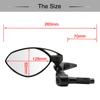 1 пара мотоциклетных зеркал заднего вида с цевьем, универсальное зеркало заднего вида на руль 2-в-1
