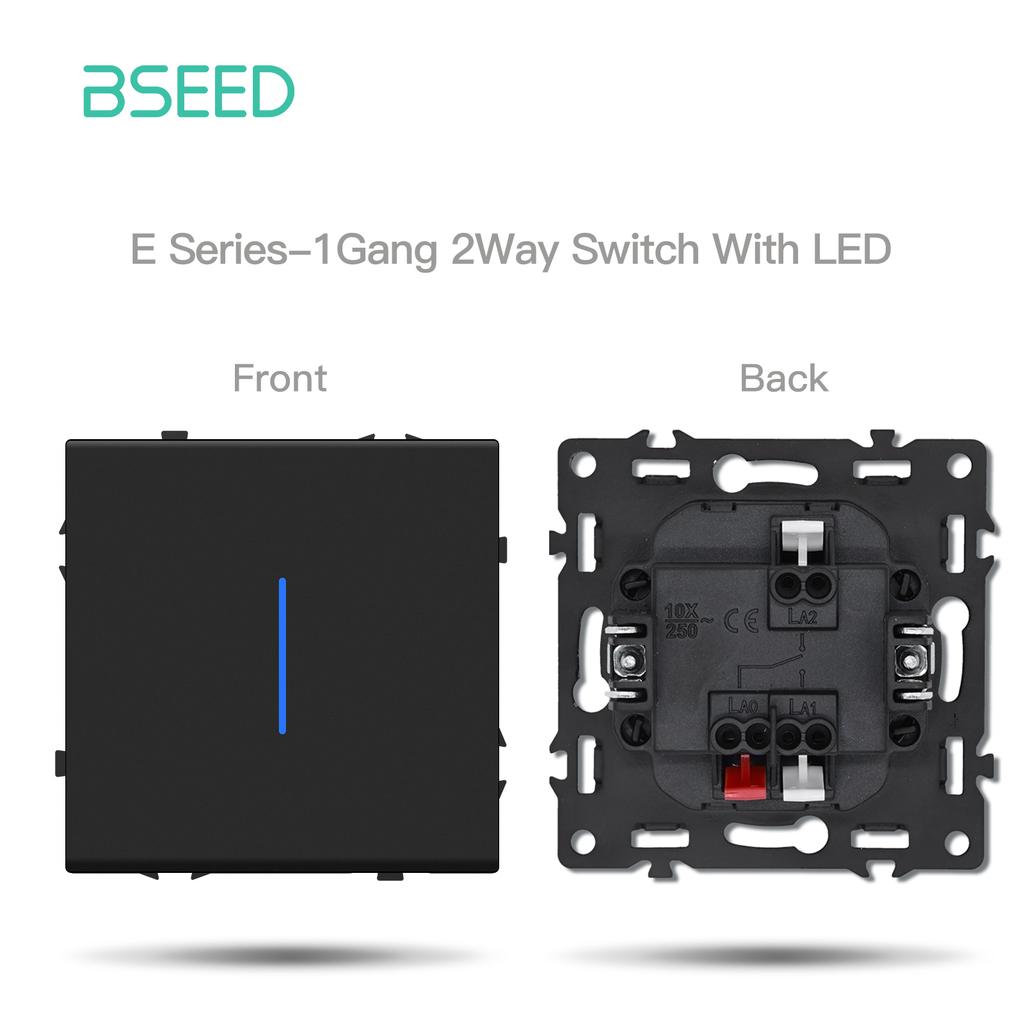 BSEED Модуль кнопки выключателя DIY Зарядка телефона от USB Розетка FR Части Настенный светильник Большой выключатель Пластиковая рамка Комбинация Серия E