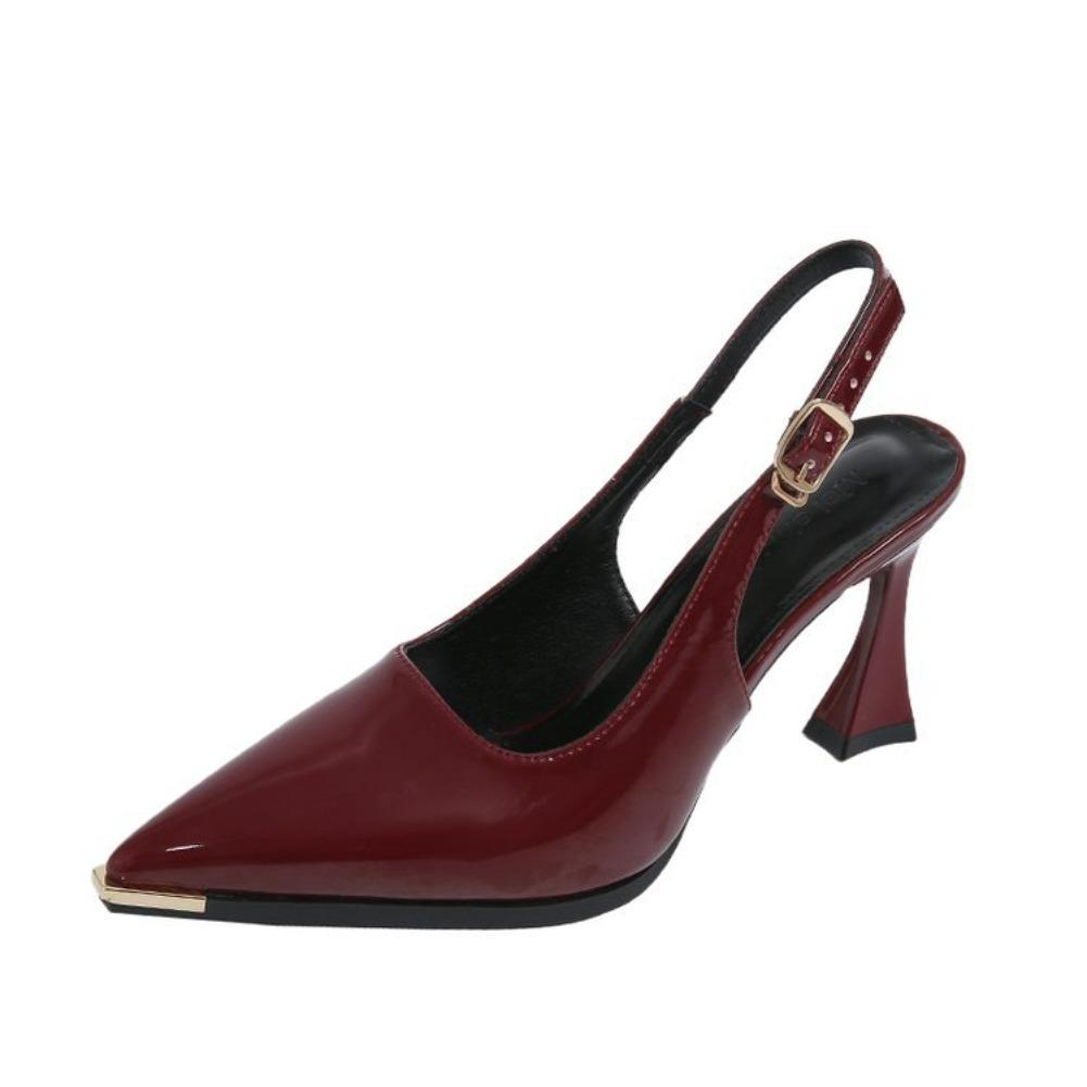 Fashion 2025 New Summer Women Black Fashion Sandals Woman Heels Pumps Sexy Pointed Toe Sandalias Female High Heels Shoes Women