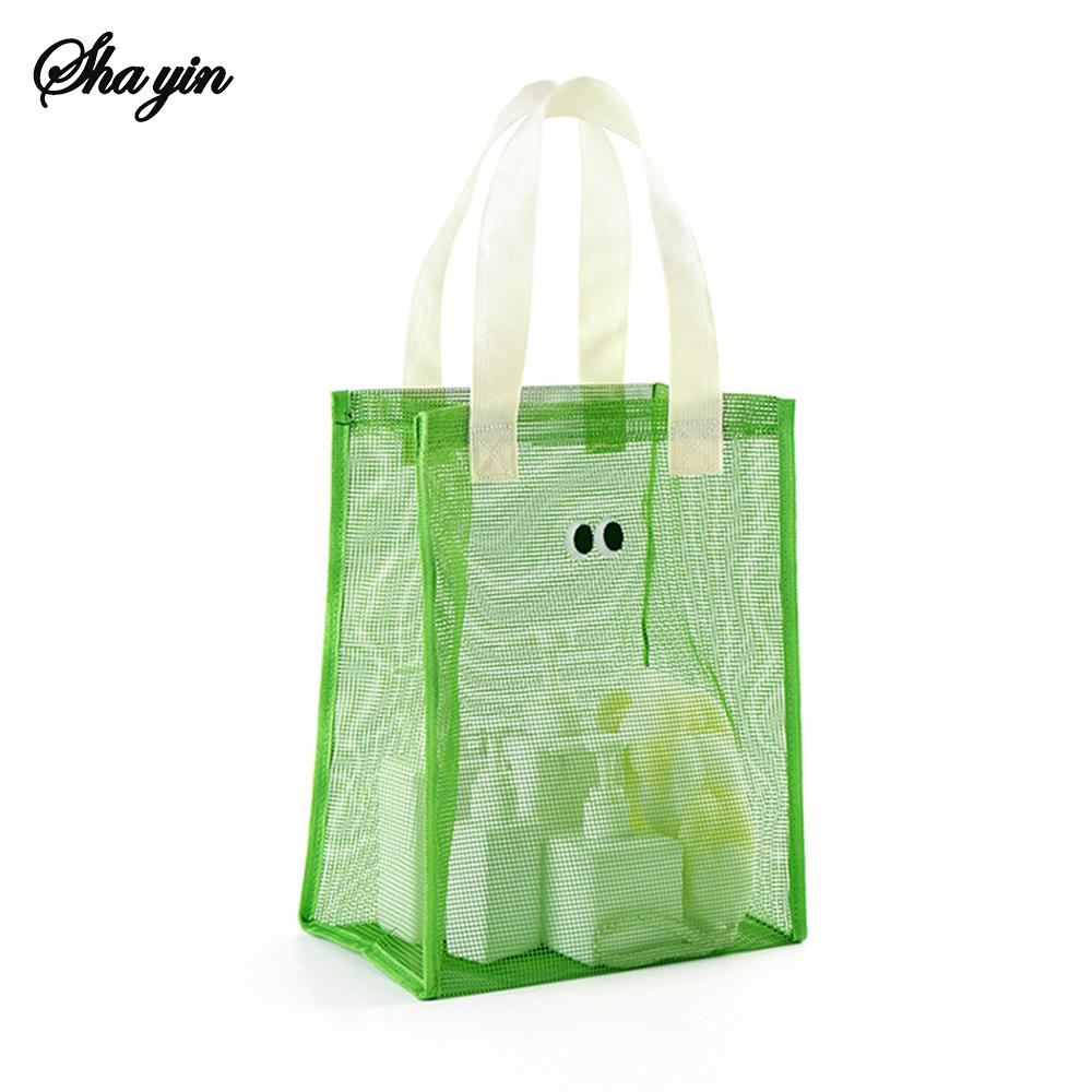 Сетчатая сумка-тоут с большими прорезями, дышащая, для отдыха, ручная пляжная сумка для стирки и хранения, сумка-тоут большой вместимости