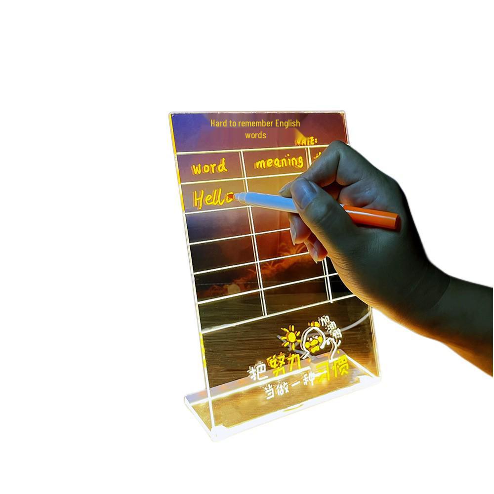 Сделай сам стираемую магнитную светодиодную акриловую доску для сообщений, ночник