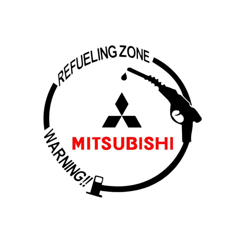 1Pcs Car Fuel Tank Cap Stickers Vinyl Fashion Decoration Decals For Mitsubishi ASX Lancer Pajero Outlander L200 Lancer EX Pajero