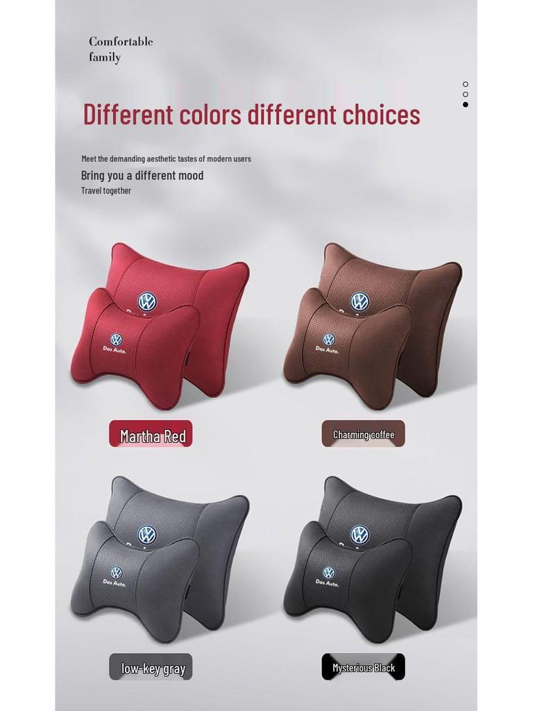 Автомобильная подушка-поддержка для подголовника и поясницы Volkswagen для Sagitar, Bora, Magotan, Lavida, Passat, Lamando, Jetta, POLO.
