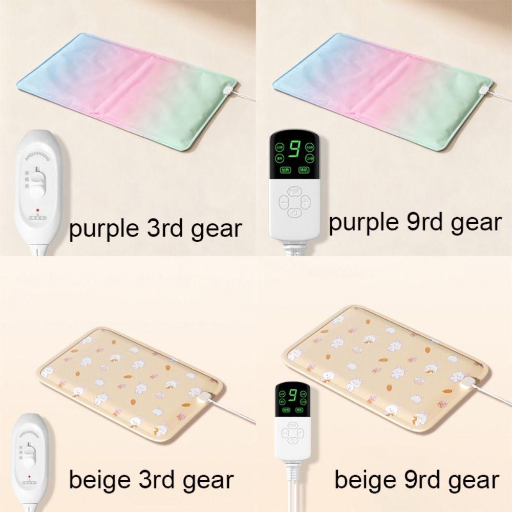 Waterproof Pet Electric Blanket Anti-scratch Thermostat Control Electric Heating Dog Bed Cartoon Pattern Warm