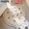 Room Bedside Round Carpet Cartoon Cute Carpet Living Room Sofa Round Floor Mat Clothing and Hat Room Dressing Table Mat