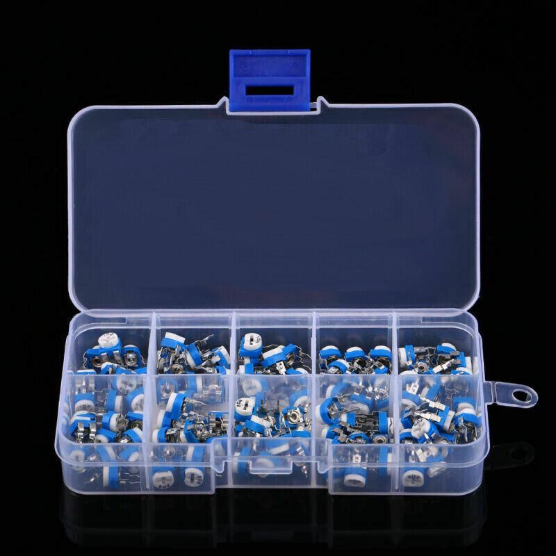 100/130 шт. потенциометр, регулируемый резистор, комплект многооборотного триммера, потенциометр