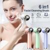 Hot Cold Compress Electric Face Cleansing Brush 6 In 1 Ultrasonic Face Scrubber  Facial Massage
