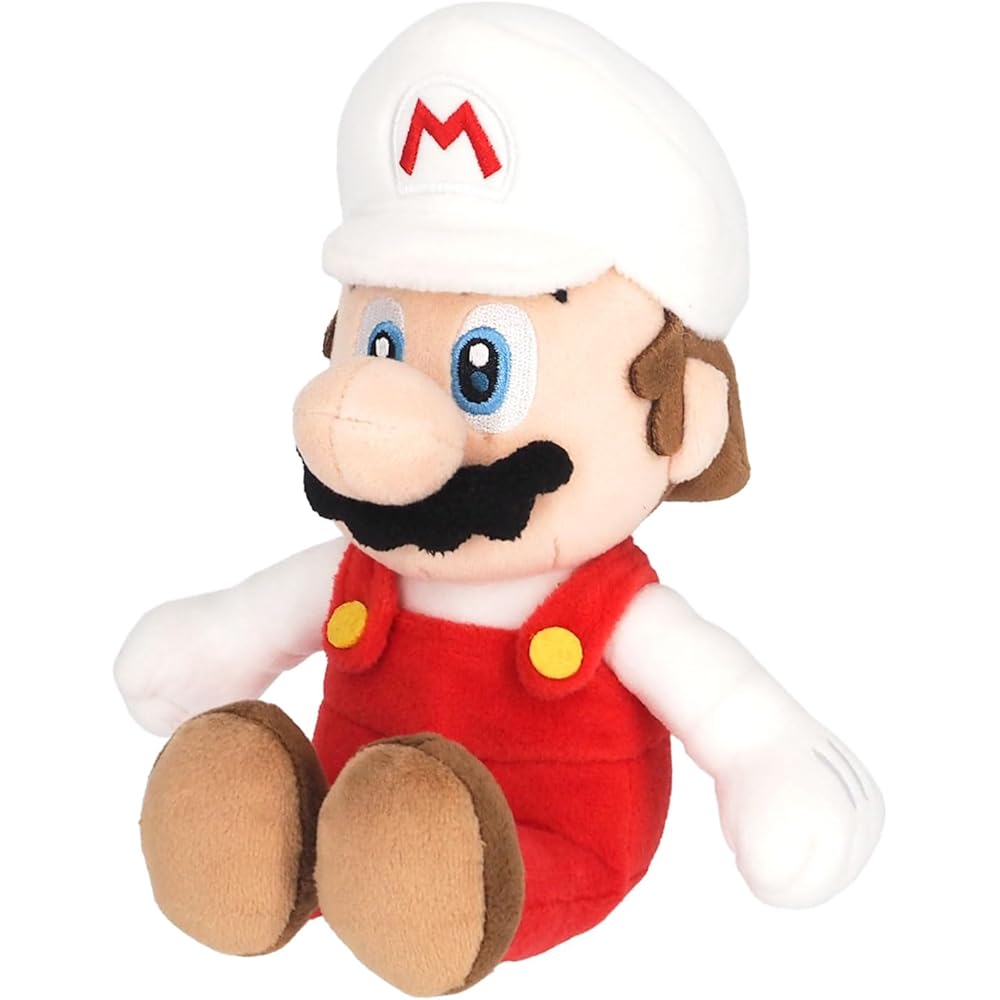 Sanei Boeki Коллекция Super Mario All Star Огненный Марио Плюшевая игрушка 24 см