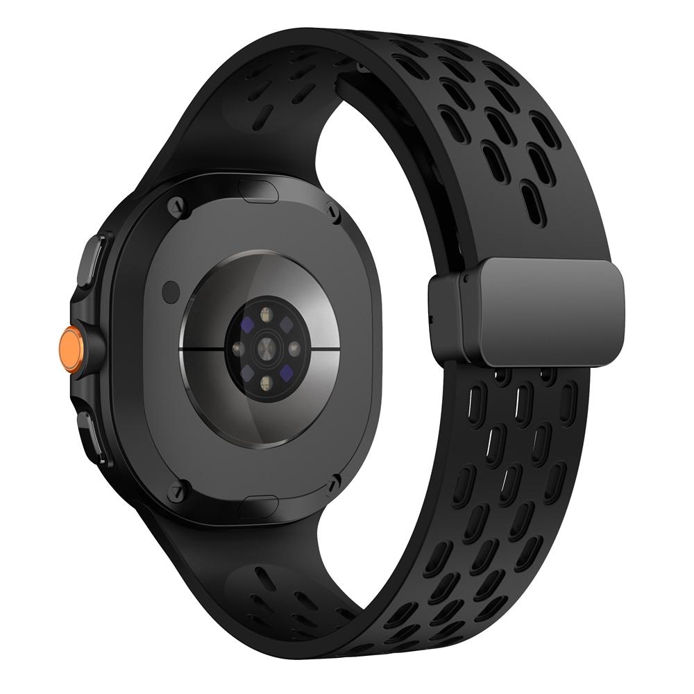 Ремешок из силикона с магнитной застежкой без зазоров для Samsung Galaxy Watch8 Classic 46 мм, браслет для Samsung Watch8 44-40 мм.