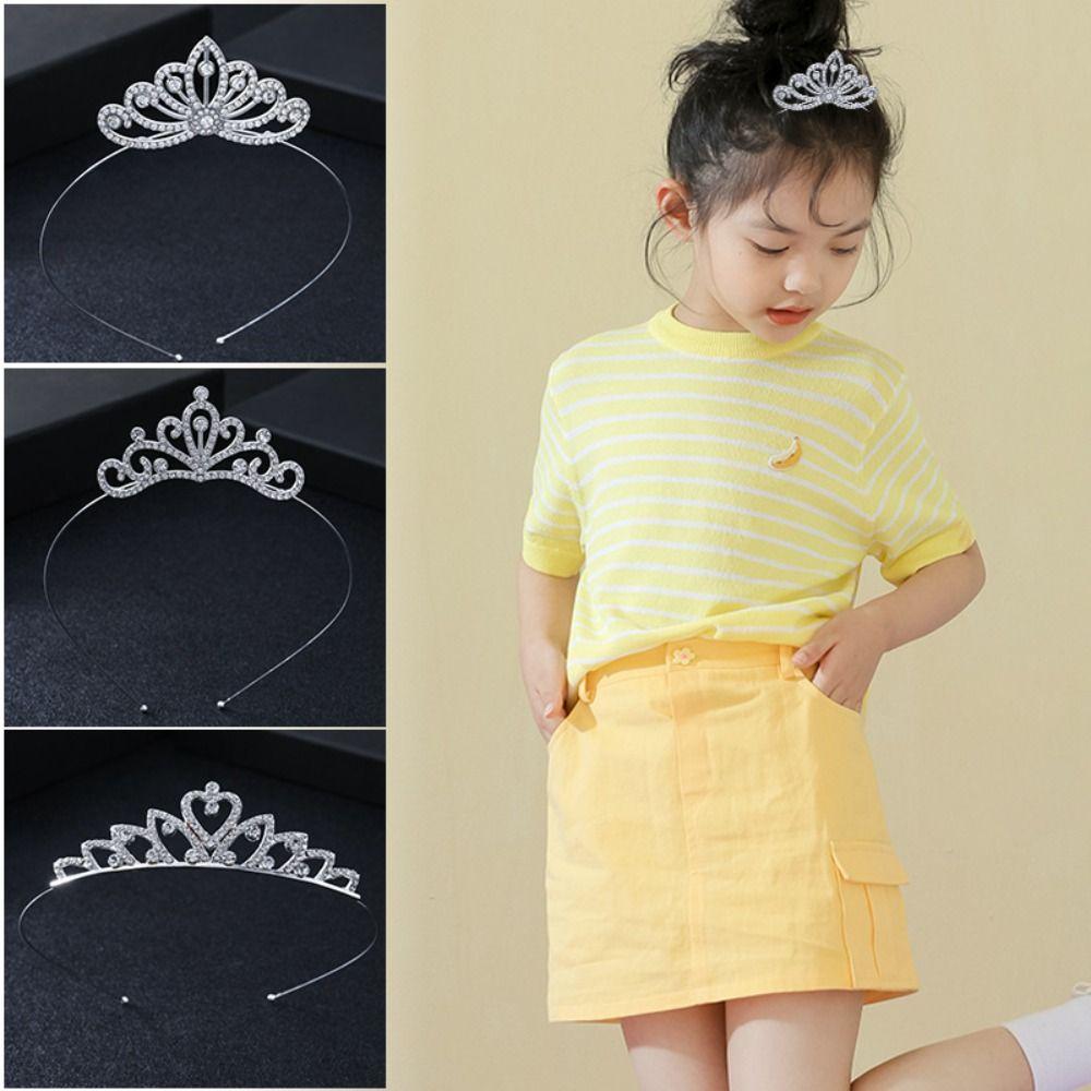 Crown Headband Women's Hair Crowns Fashion Alloy Hair Jewelry Bridal Wedding Tiara Hair Ornament
